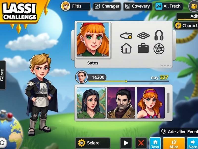 Lassi Elite Challenge character selection screen